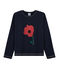 T-shirt met opdruk meisjes blauw SMOKING