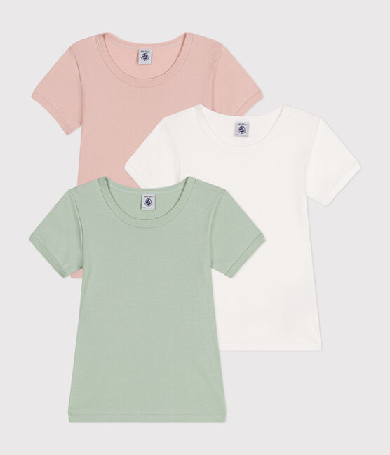 Lot de 3 tee-shirts à manches courtes unis en coton enfant variante 1