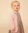 Gebreide babycardigan van ajourkatoen roze SALINE