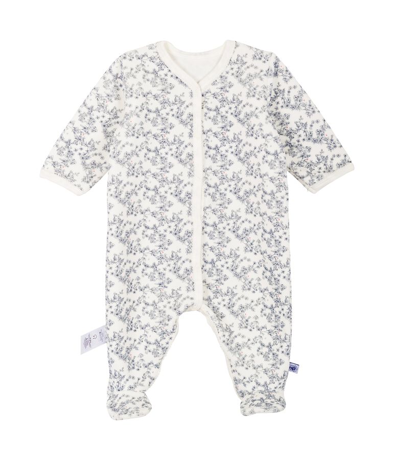 Pyjama voor babymeisjes wit/multicouleur