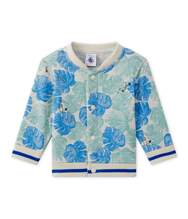 Vest met dessin voor babyjongens grijs/multicouleur