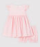 Robe et bloomer bébé fille. rose MINOIS/blanc MARSHMALLOW