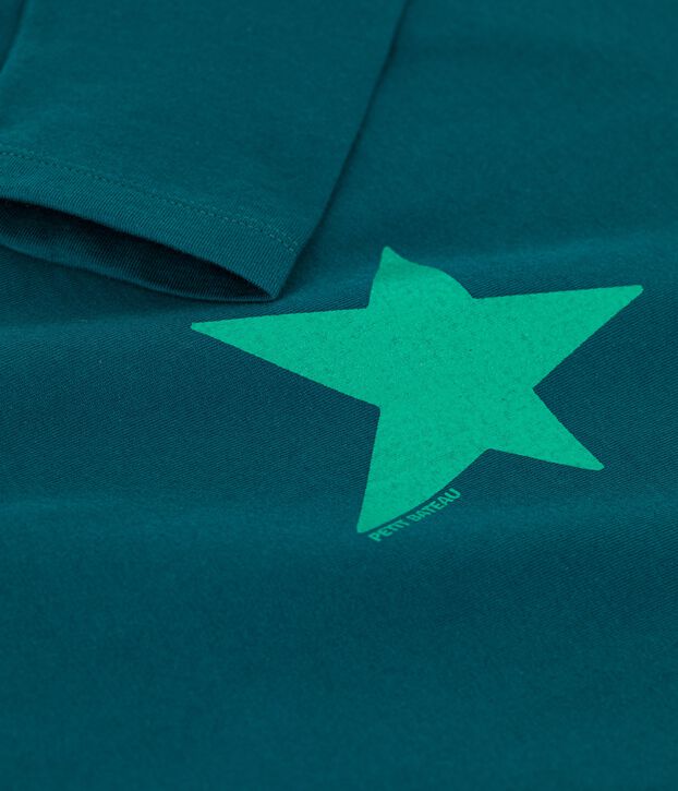 Jongens-T-shirt met lange mouwen groen