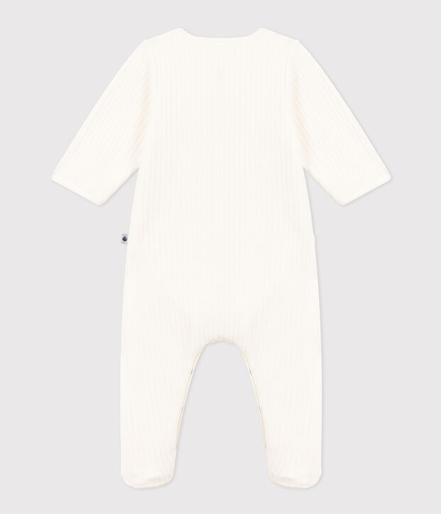 BODYJAMA UNISEX EN VELOURS blanc
