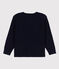 Gebreid jongensvest blauw SMOKING