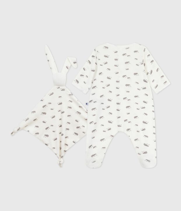 Geboortegeschenkset van katoen met print multicouleur