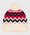 Wollen jacquard kindermuts, jongen-meisje wit AVALANCHE/ MULTICO