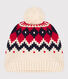 Wollen jacquard kindermuts, jongen-meisje