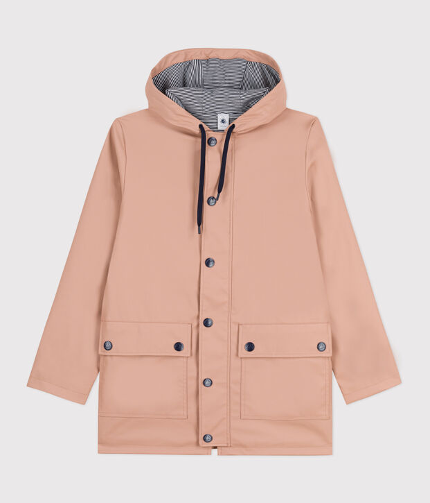 Iconische gewaxte regenjas gemaakt van gerecyclede materialen. beige