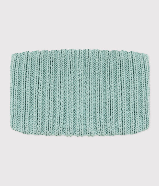Snood en tricot doublé en polaire bébé/enfant garçon-fille vert PAUL