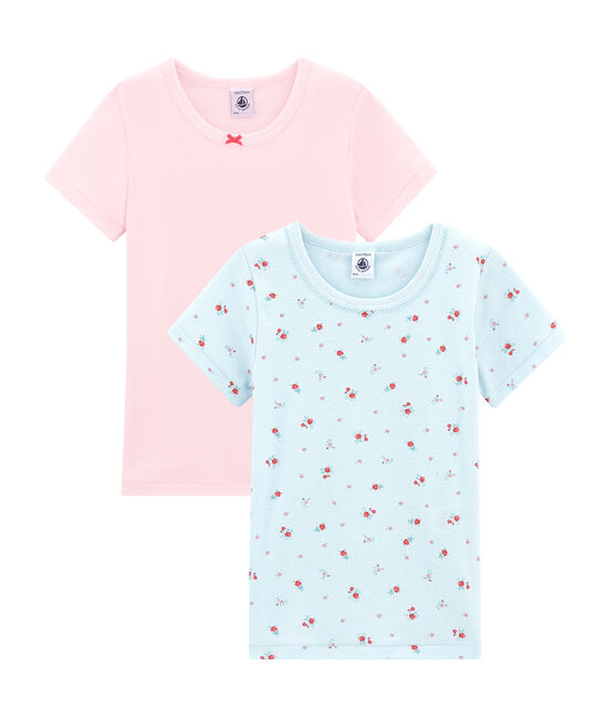 Set van 2 meisjes T-shirts met korte mouwen variante 1