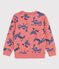 Sweatshirt en molleton enfant fille / garçon rose PAPAYE/ MULTICO