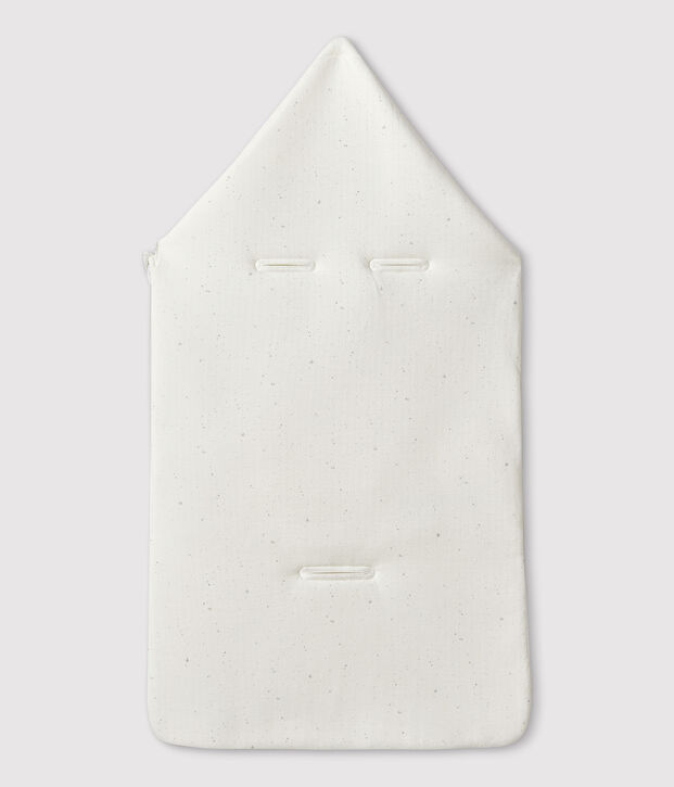 Witte babyslaapzak van biokatoen wit