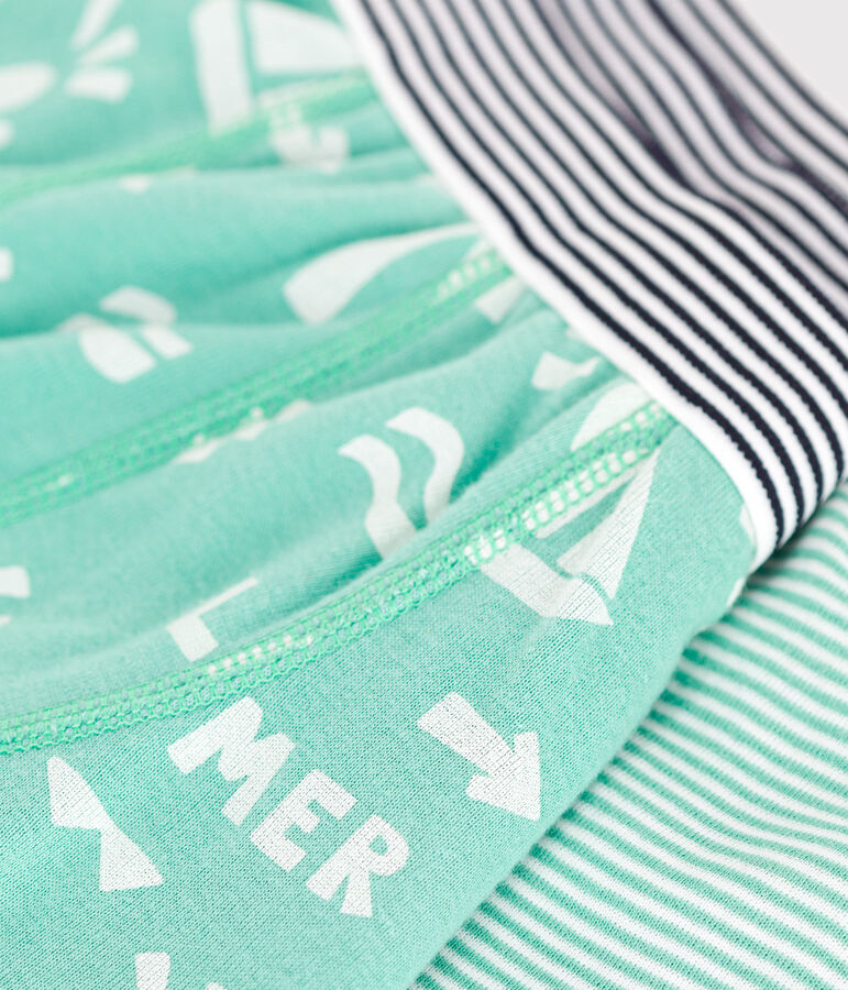 Setje met 2 katoenen boxershorts met print voor kinderen multicouleur