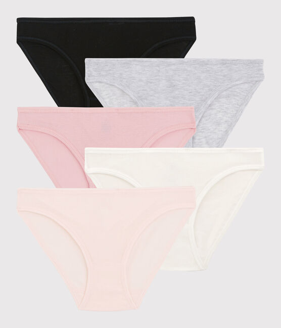 Weekset 5 lichte katoenen damesslipjes Variante 3 PACK