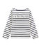T-shirt meisjes beige COQUILLE/blauw SMOKING