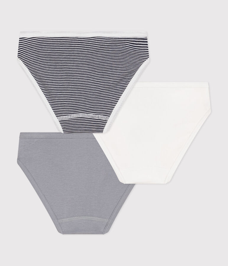 Lot de 3 culottes en coton enfant multicouleur