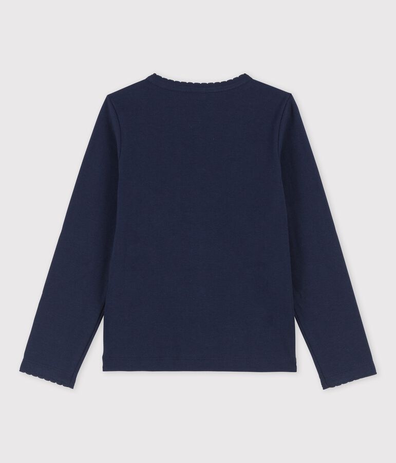 T-shirt met lange mouwen voor jongens/meisjes blauw