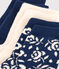 3 paires de chaussettes en coton fleurs bébé variante 1