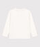 Jongens-T-shirt met lange mouwen wit