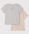 Set met 2 T-shirts babymeisje variante 2