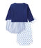 Ensemble bébé garçon 3 pièces bleu CHALOUPE/blanc ECUME/ PERSE