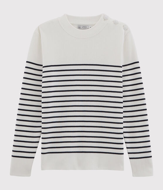 Zeemanstrui voor heren wit MARSHMALLOW/blauw SMOKING