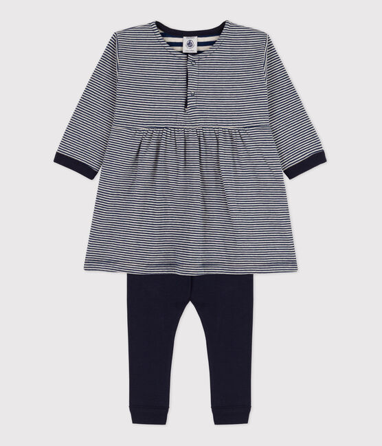 Ensemble cadeau bébé : robe et legging variante 1