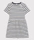Robe manches courtes en coton enfant fille