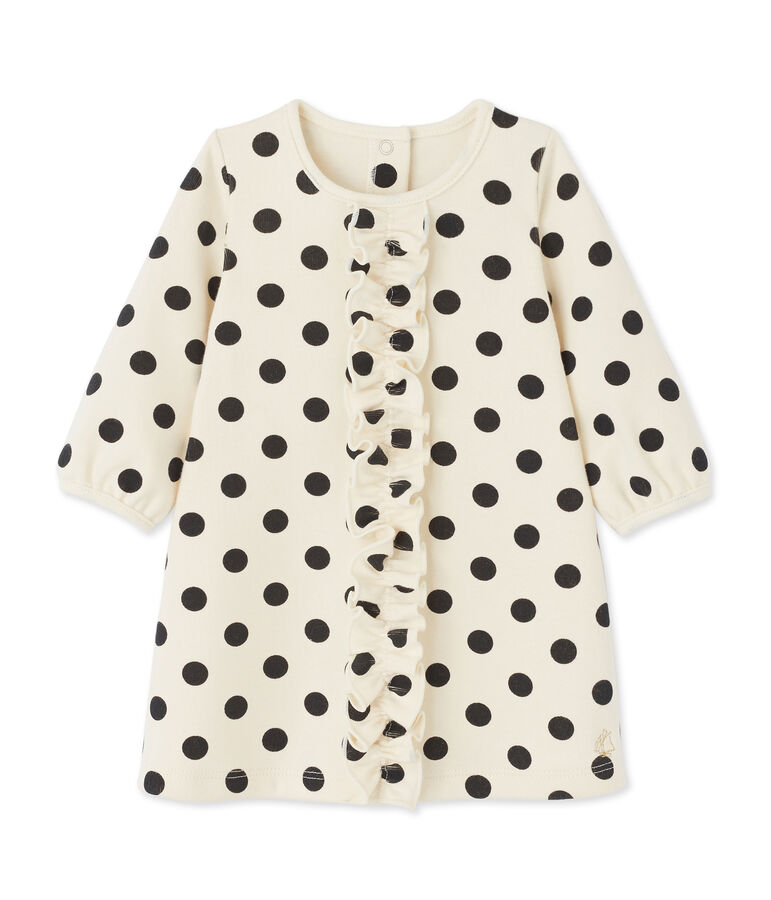 Robe b&eacute;b&eacute; fille &agrave; pois wit/grijs