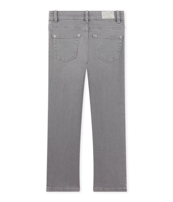 Slim' meisjesjeans in stretchstof grijs Gris