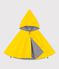 Cape de pluie b&eacute;b&eacute; en coton et maille enduite jaune