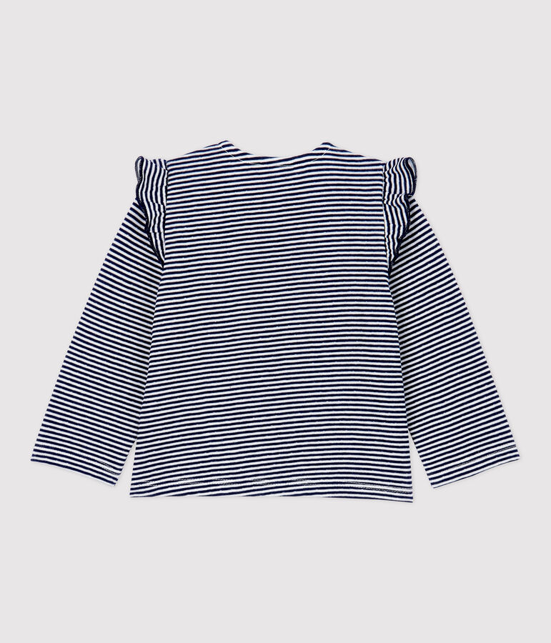 Katoenen cardigan baby. blauw SMOKING/wit MARSHMALLOW