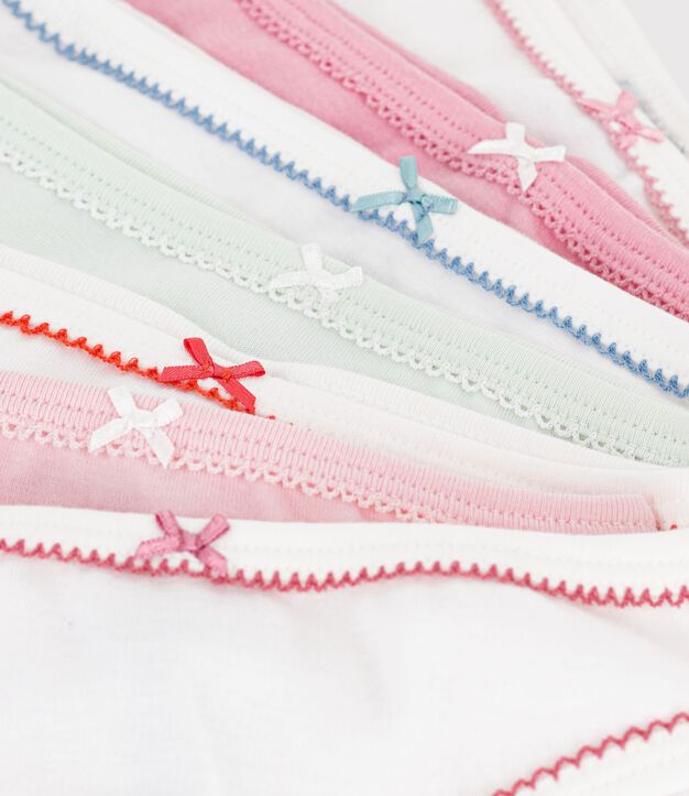 Lot de culottes enfant en coton uni multicouleur