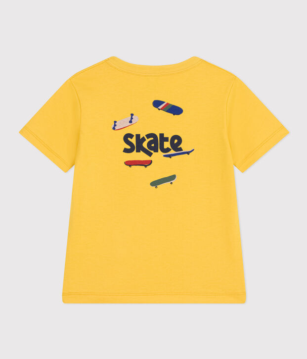 T-shirt met print van lichte jersey voor jongens geel