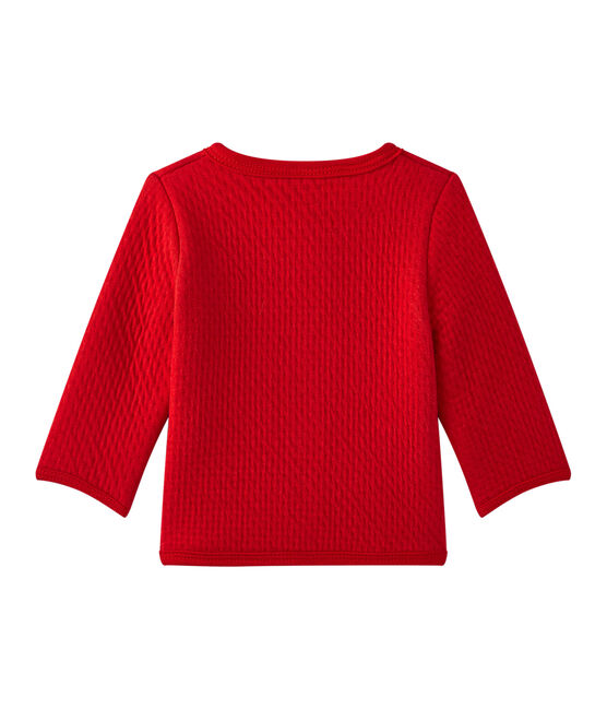 Cardigan bébé fille uni rouge TERKUIT