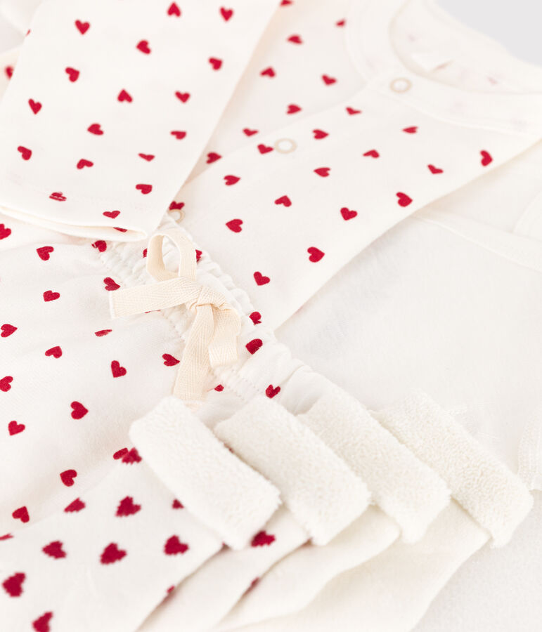 Geboortegeschenkset met hartje multicouleur