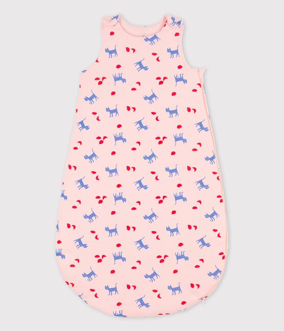 Babyslaapzak met print in katoen roze MINOIS/wit MULTICO