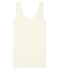 Débardeur femme côte 2x2 blanc MARSHMALLOW