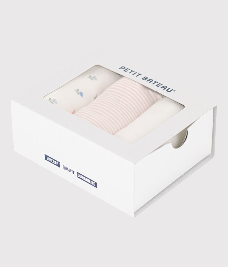 Set met 3 katoenen slabbetjes met print multicouleur