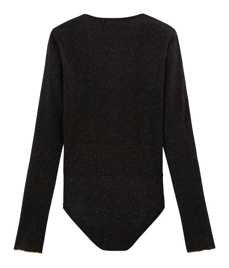 Body cache-c&oelig;urs femme noir/jaune