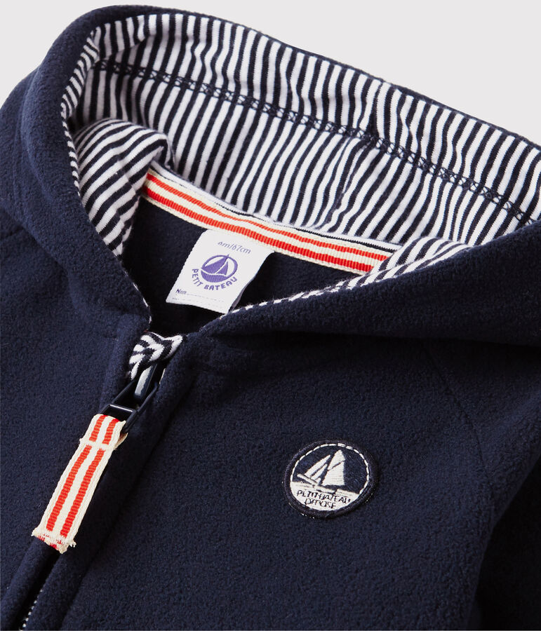 Sweatshirt en polaire b&eacute;b&eacute; bleu