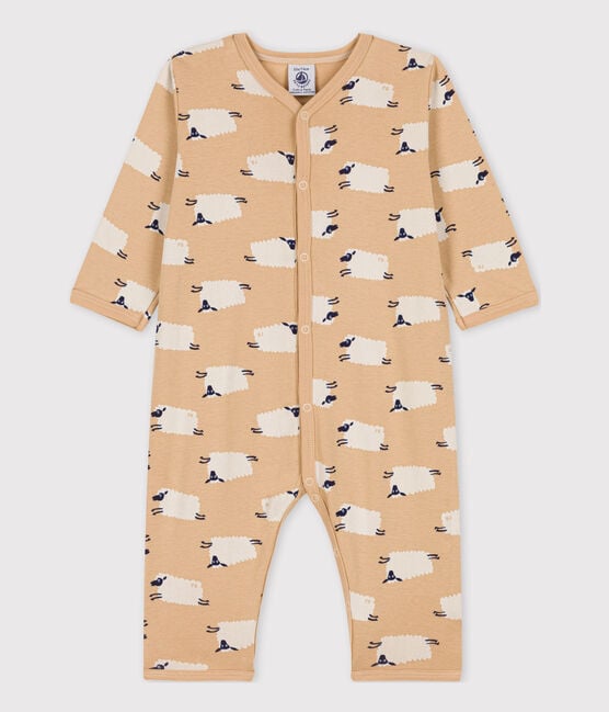Hoofdstraat atomair noedels Pyjama met schapen zonder voetjes in katoen voor baby's TRENCH/MULTICO |  Petit Bateau