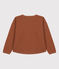 sweatshirt in doorgestikte tubic voor Meisjes / Jongens bruin CINA
