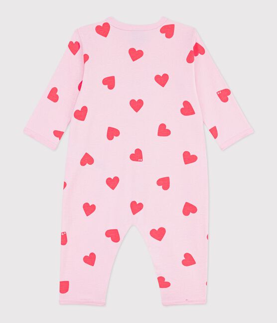 Katoenen babypyjama zonder voetjes met hartjesprint MARQUISE/ PEACHY