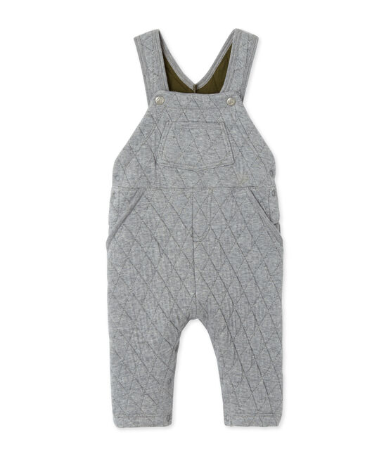 Salopette bébé garçon en tubique matelassé gris SUBWAY CHINE