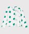 Cardigan imprimé en molleton enfant fille blanc MARSHMALLOW/vert GAZON
