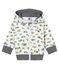 Hoodie met rits en dessin voor babyjongens wit MARSHMALLOW/wit MULTICO