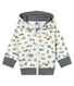 Hoodie met rits en dessin voor babyjongens