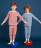 Pyjama petit garçon en côte rouge TERKUIT/blanc MARSHMALLOW